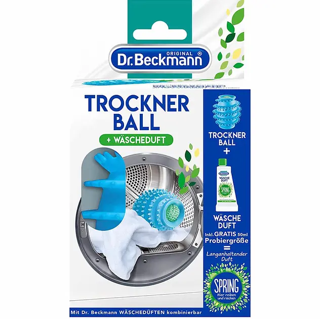 Кулька для сушильних машин та ополіскувач-парфуми Dr. Beckmann Trockner Ball 50 мл