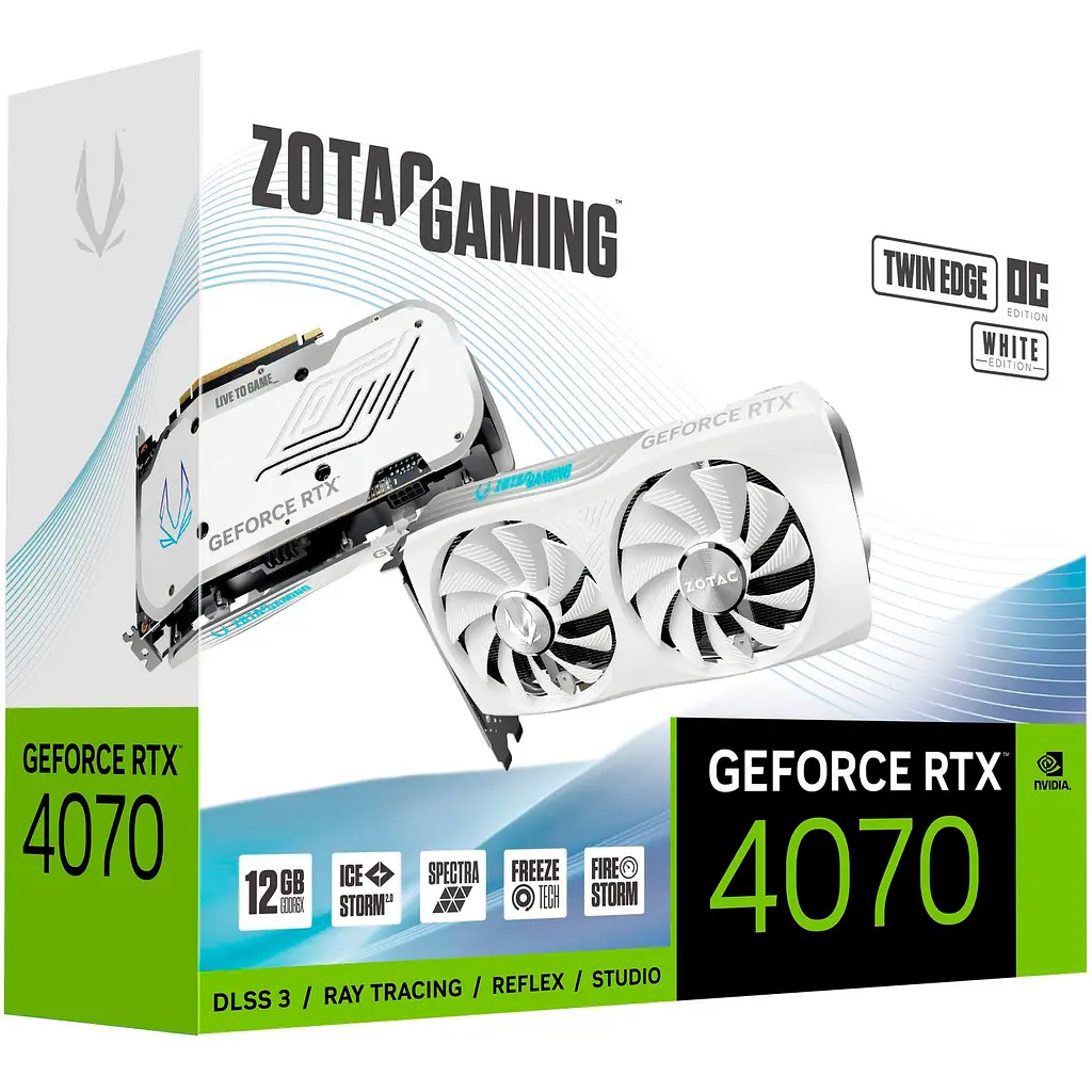 Відеокарта Zotac Gaming GeForce RTX 4070 Twin Edge OC White Edition [ZT-D40700Q-10M] [116961] - фото 8