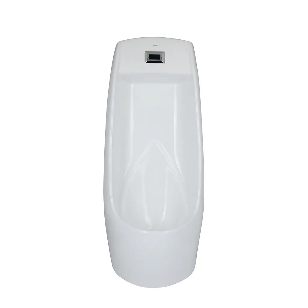 Пісуар підлоговий Qtap Scorpio з ІЧ-датчиком автоматичного змиву 430x370x990 White QT1488101HW, Білий - фото 2