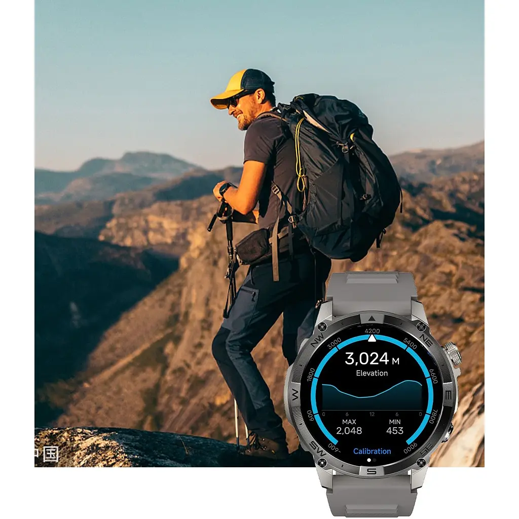 Смарт-годинник North Edge GPS Smart Titan з компасом чорний (3373) - фото 5