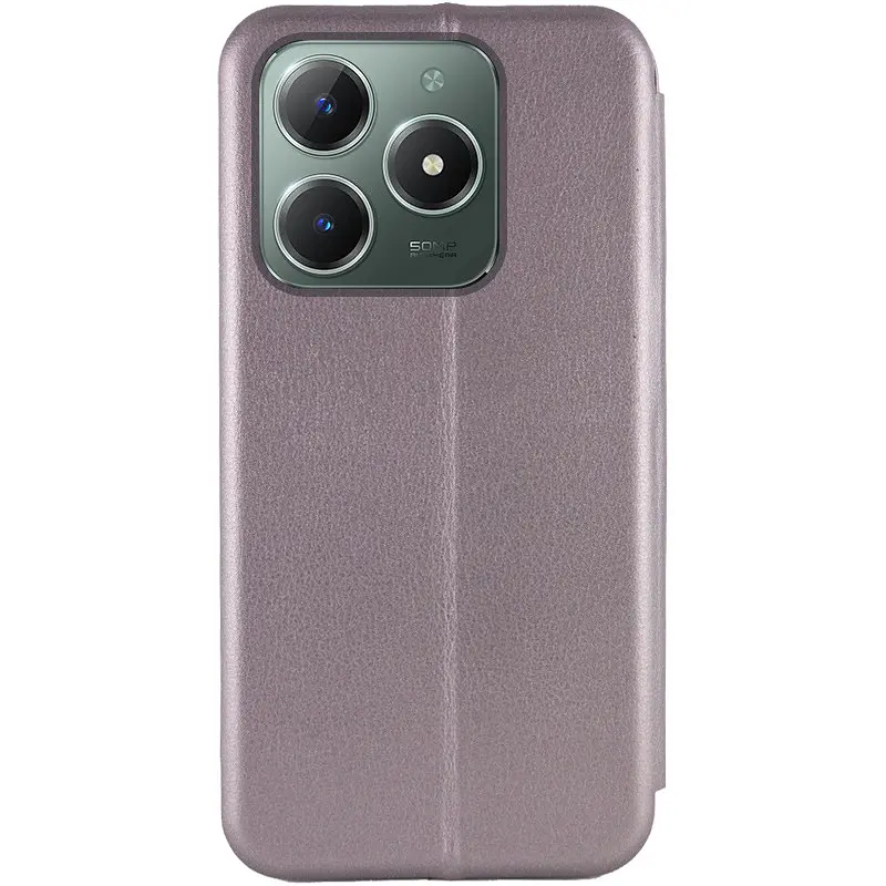 Шкіряний чохол-книжка Epik Classy для Realme Note 50 5G Сірий - фото 4