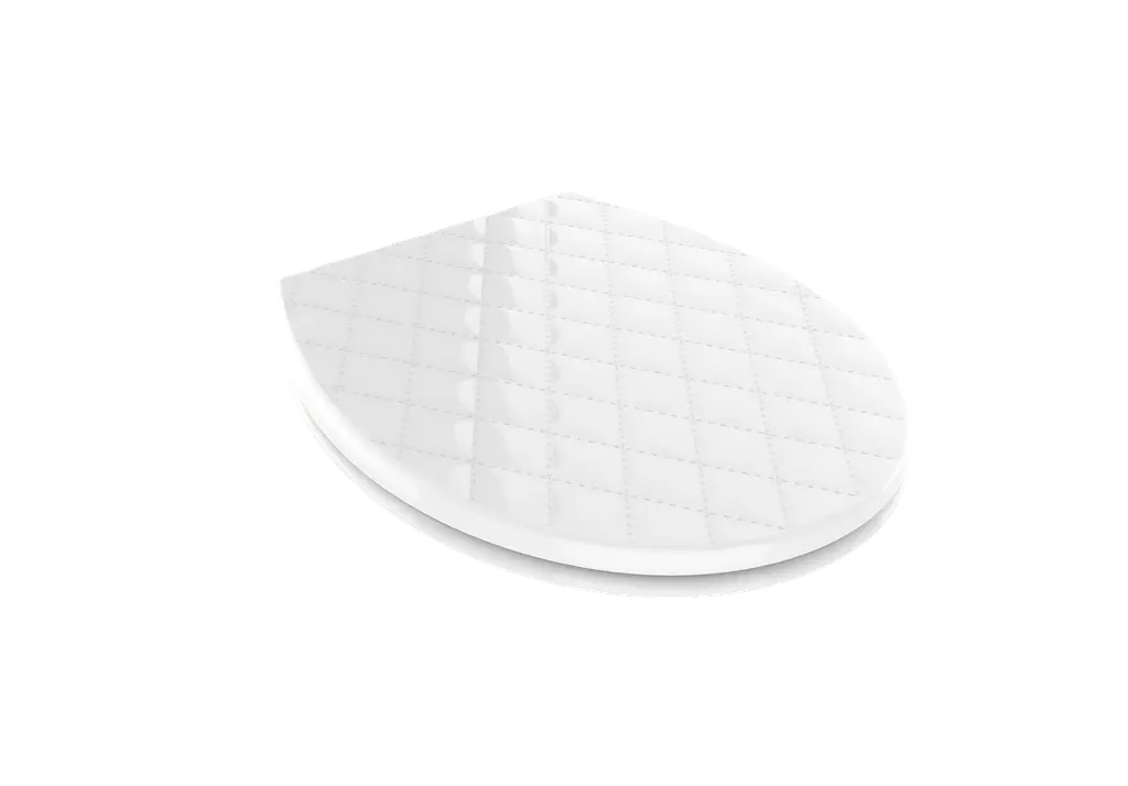 Сидіння - кришка дСидіння - кришка для унітазу Fabriля унітазу Fabrika LEATHER LINE OVAL Family soft close поліпропілен (FK-P4045) - фото 5