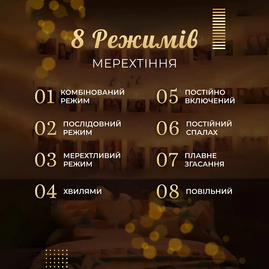 Гирлянда-нить GarlandoPro Прищепки 20 LED длина 5 м, теплый белый (A65) - фото 5