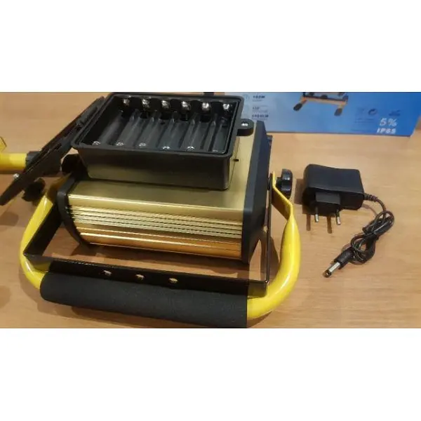 Ліхтар прожектор LED W808 100W (SMD) + USB + 6x18650 (4 режими) - фото 8