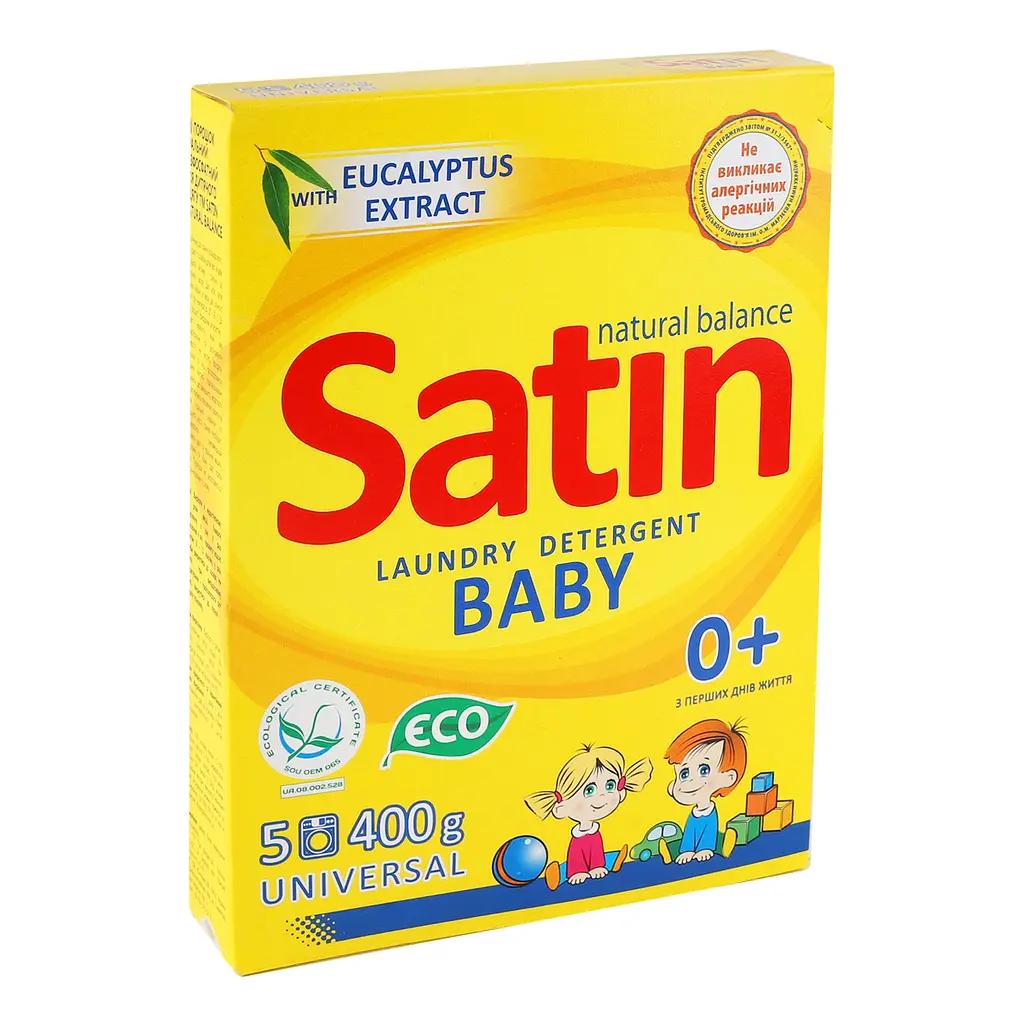 Пральний порошок Satin Natural Balance Baby 400 г - фото 2