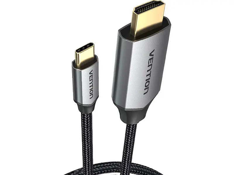 Кабель USB Type-C Vention USB Type-C to HDMI v2.0 1.5m Grey (CRBBG) - фото 3