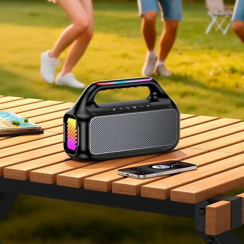 Акустика HOCO Delight BT Speaker HC47 IPX4 BT6.0/USB/TF/AUX, TWS/FM, 15Wx2, 3h| - фото 2