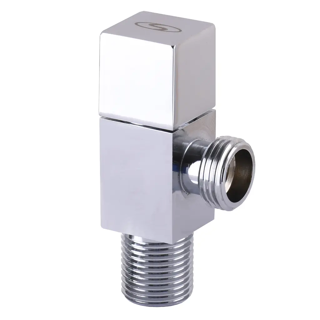 Кран напівобертовий кутовий Solomon 1/2″х1/2″ Cube 7078 000015031 - фото 3