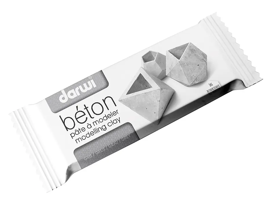 Полімерна глина самозастигаюча Darwi Beton, 1 кг., (DR-DA0821000000)