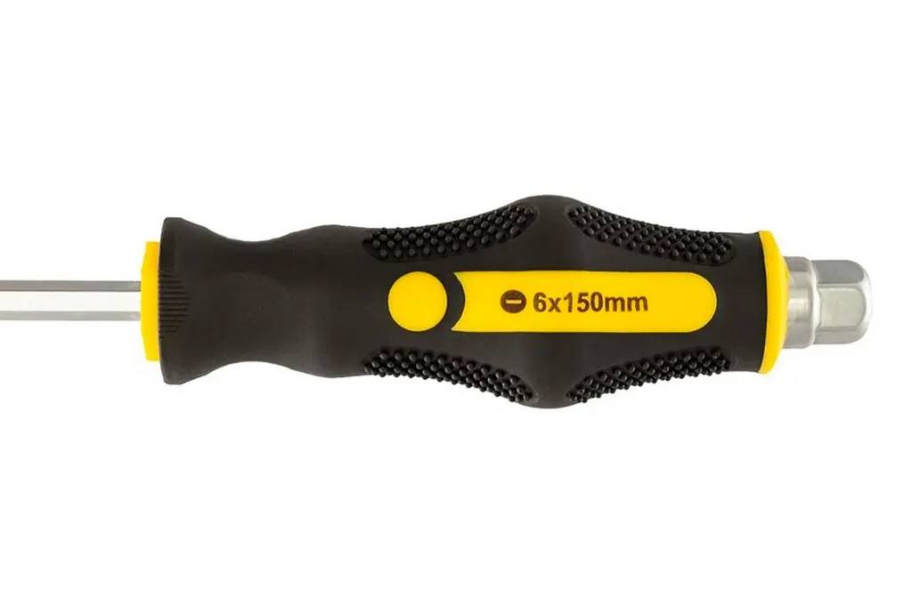 Отвертка ударная плоская шлицевая Mastertool SL6 x 150мм HEX 49-6615 - фото 5