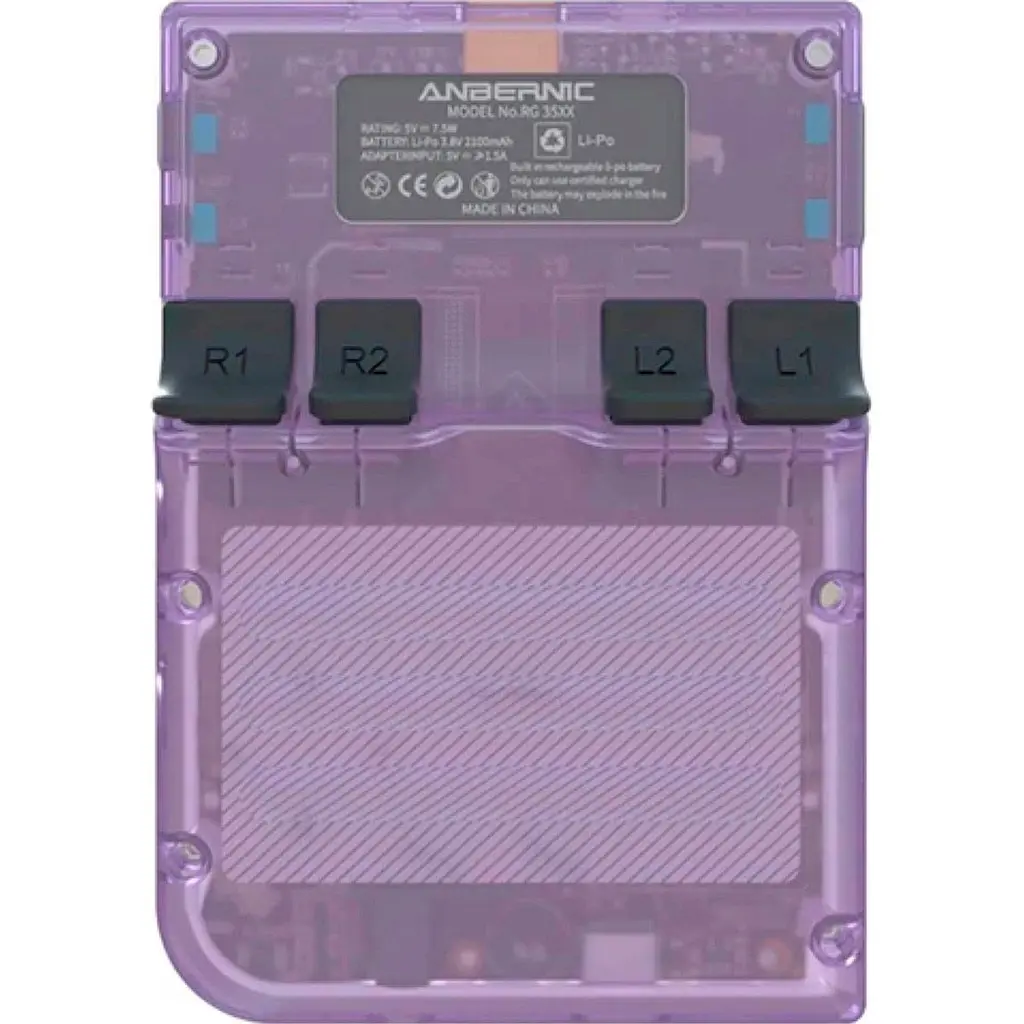 Ретро ігрова приставка Anbernic RG35XX 64GB Transparent Purple [102903] - фото 6