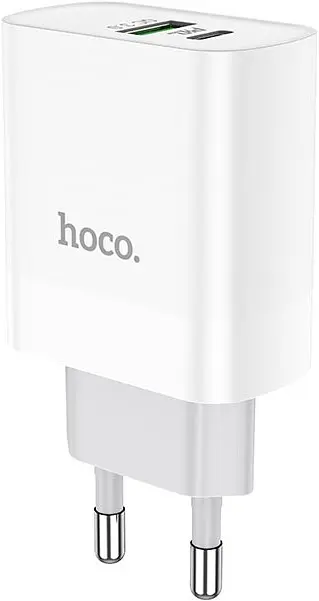 Зарядний пристрій HOCO C80A Plus Rapido PD20W+QC3.0 white