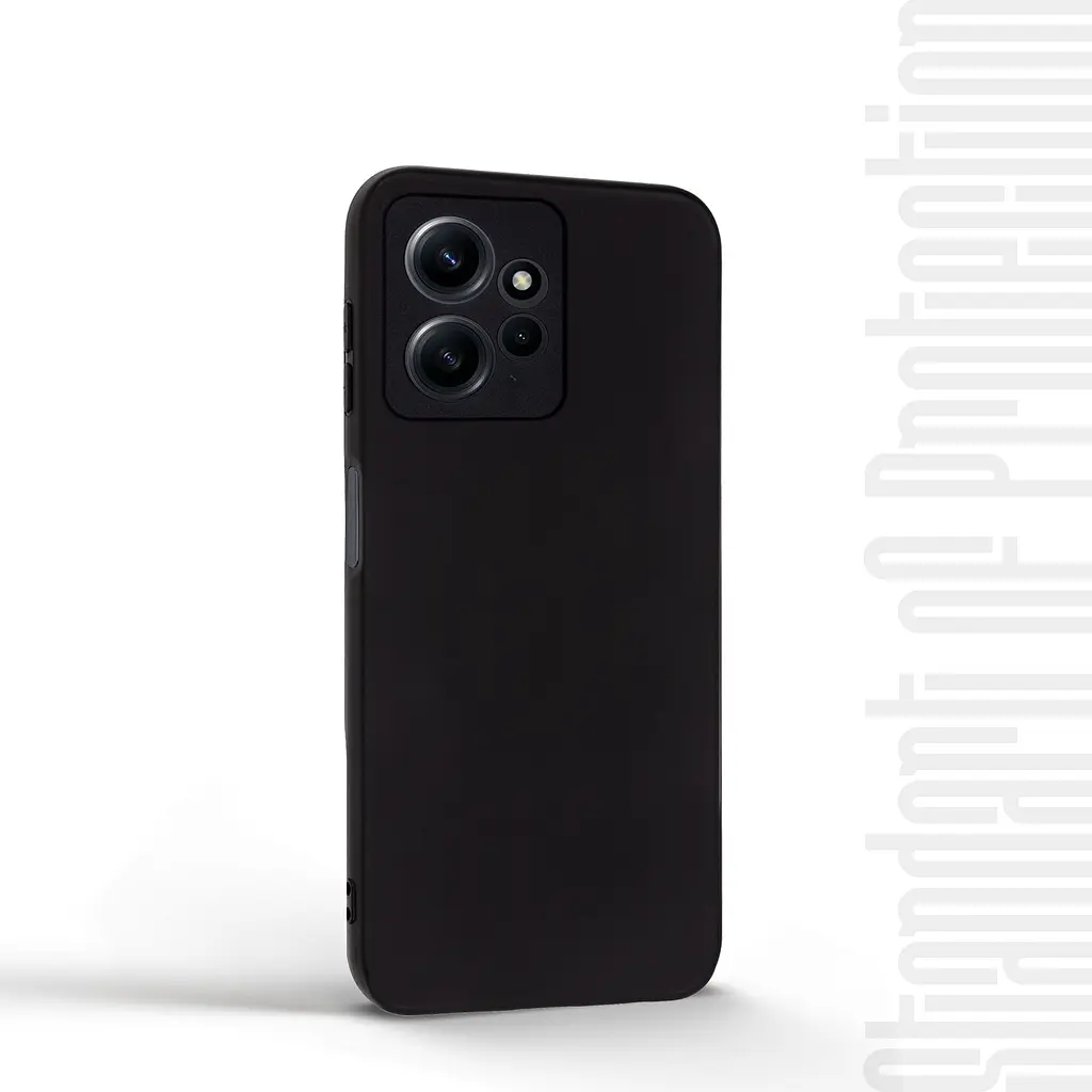 Чехол-накладка для смартфона Xiaomi Redmi Note 12 4G противоударный, силиконовый, термополиуретановый (ТПУ), с защитой камеры и корпуса, черный, защита всего корпуса, ArmorStandart (ARM67476) - фото 2