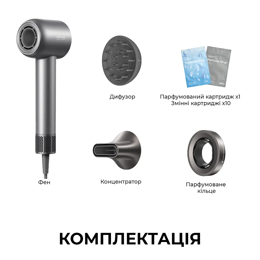 Фен Dreame Glory Mix - Black (AHD18-BK) - фото 6