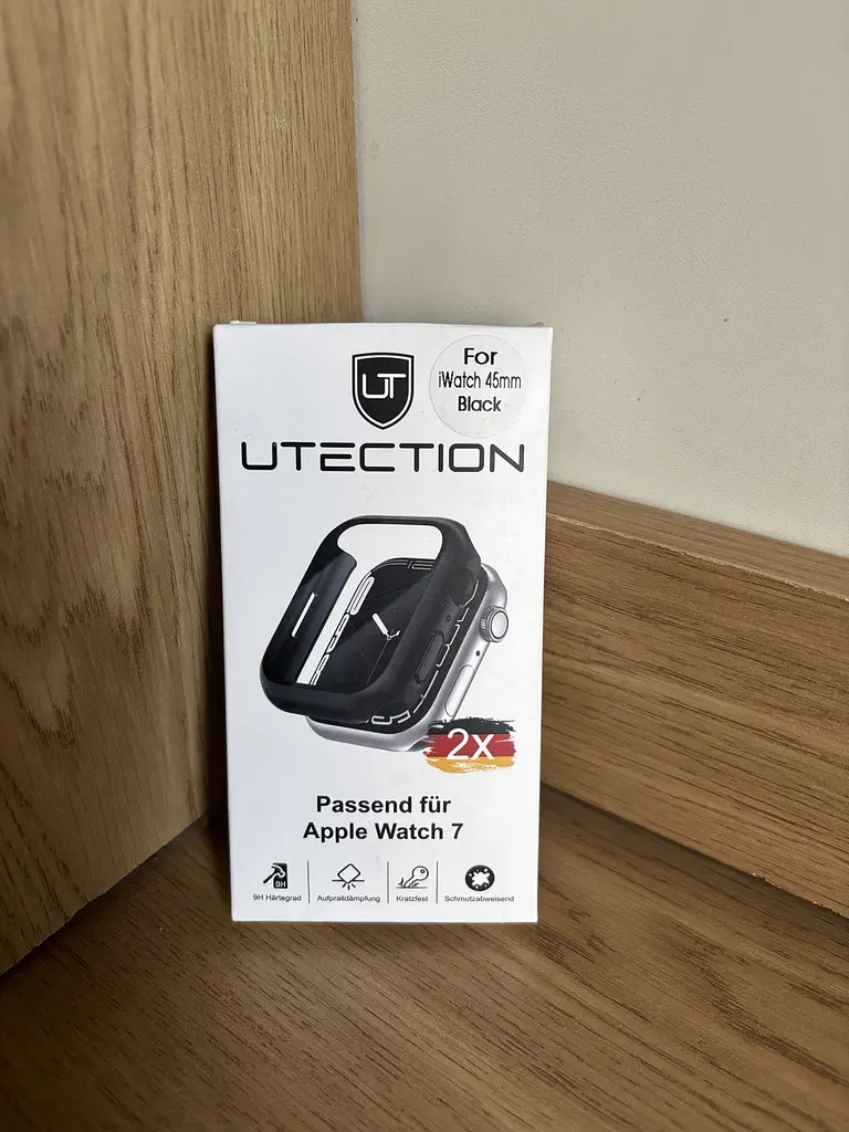 Захисний чохол бампер Utection для Apple Watch Series 45 мм 7/8/9 набір з 2 шт чорний (SKU-067) - фото 6