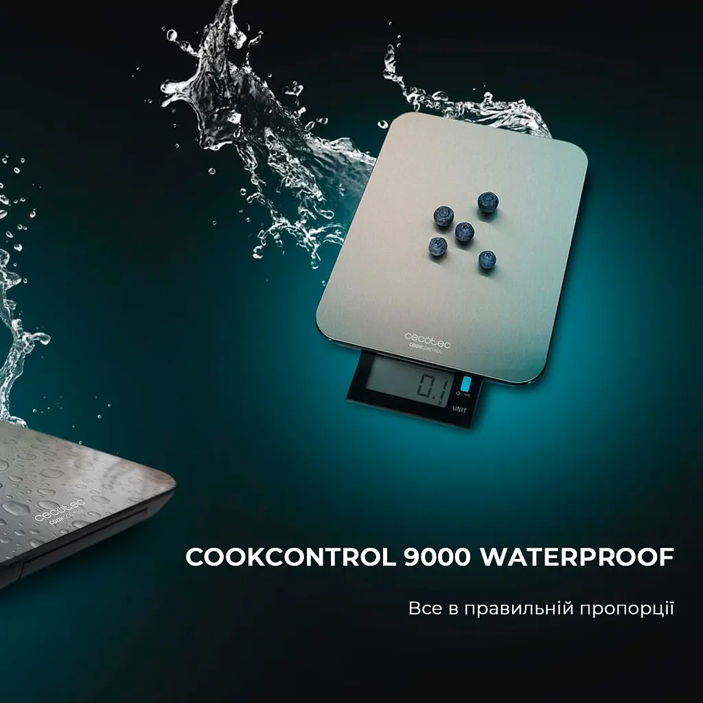Кухонные весы Cecotec CookControl 9000 WaterProof - фото 2