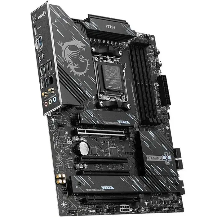 Материнська плата MSI X870 Gaming PLUS WIFI sAM5 X870 4xDDR5 M.2 HDMI WiFi BT ATX - фото 2