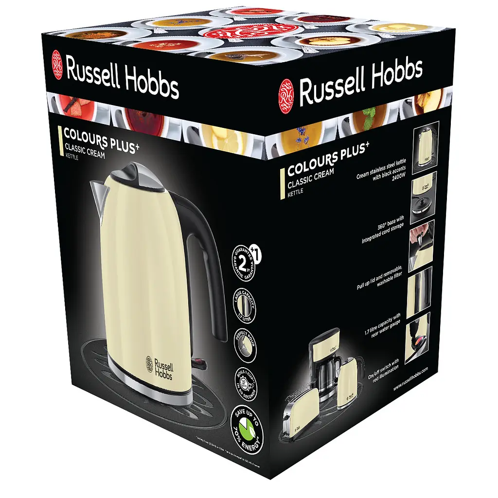 Электрочайник Russell Hobbs Colours Plus Classic Cream 20415-70 - фото 2