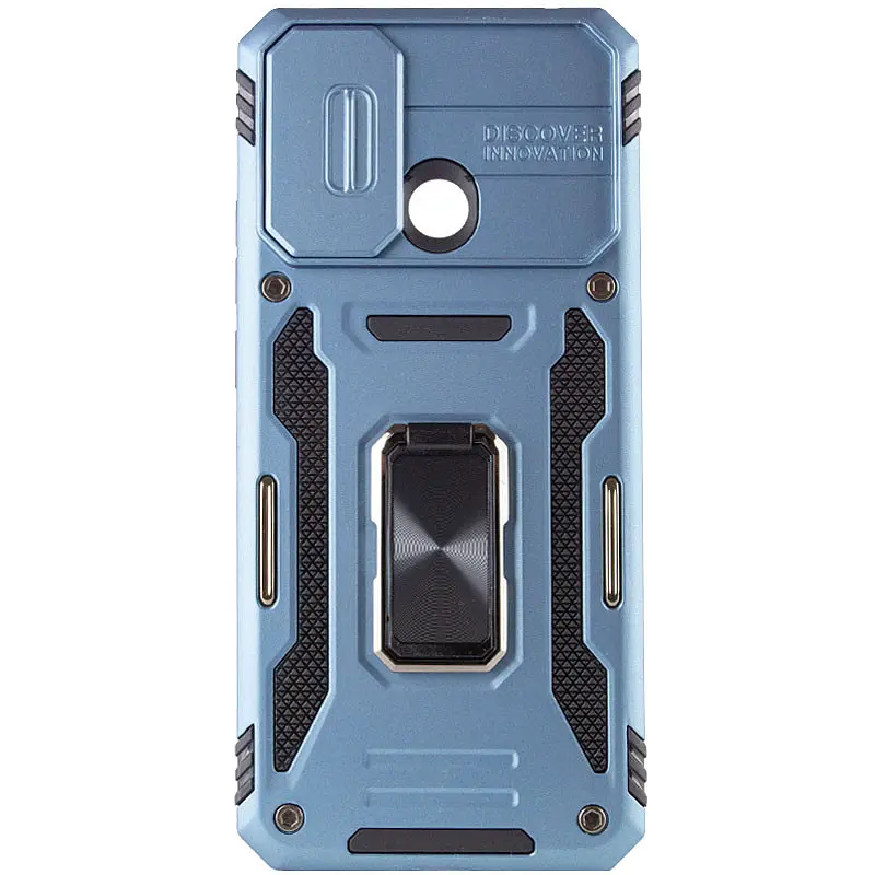 Ударостійкий чохол Camshield Army Ring для Xiaomi Redmi 9C / 10A Блакитний / Light Blue - фото 2