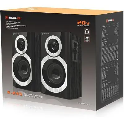 Акустична система REAL-EL S-245 Black (EL121200015) - фото 10