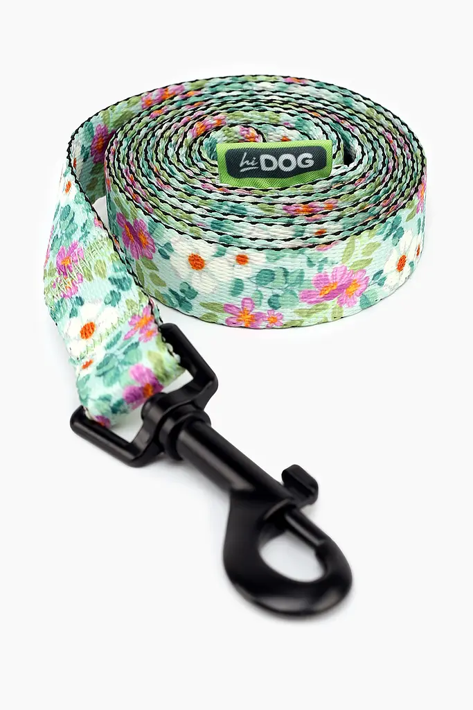 Повідець ТМ HIDOG Flawers mint green , ширина 20 мм (довжина 152 см) (2100102374011A)(SN) shop (2100102374011) - фото 2