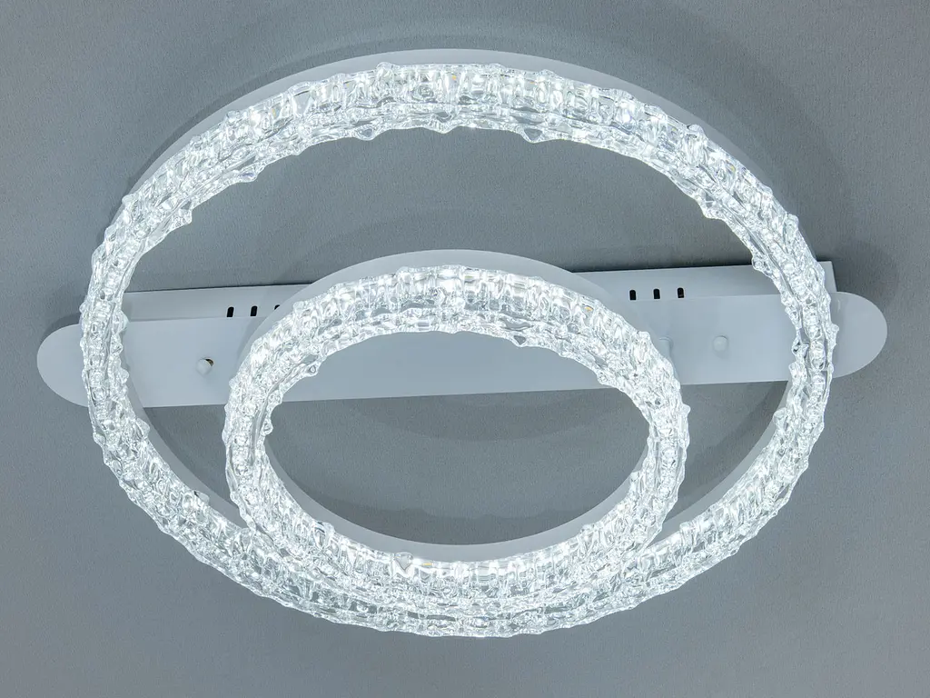 Стельова LED люстра кільця біла 72W - фото 4