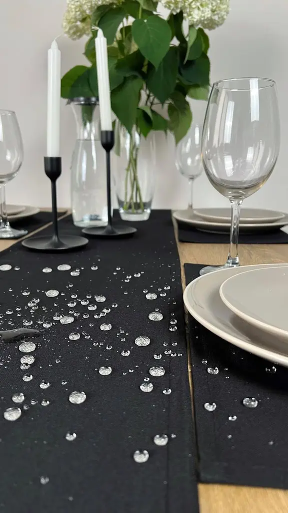 Комплект Дорожка водоотталкивающая Черный однотон 200х40 см 4 шт. - фото 4