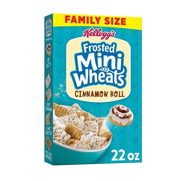 Сухий сніданок Kellogg's Frosted Mini-Wheats Cinnamon Roll 623g