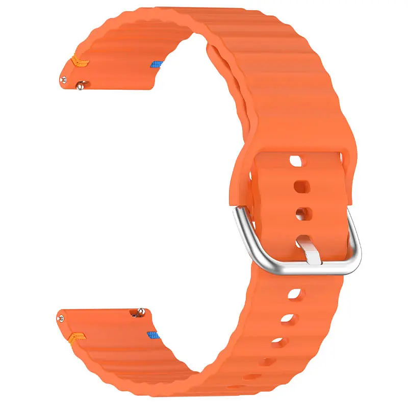 Ремінець No Brand Wavy 22mm Smart Watch Samsung/Huawei/Amazfit Orange (00000077066_10) - фото 2