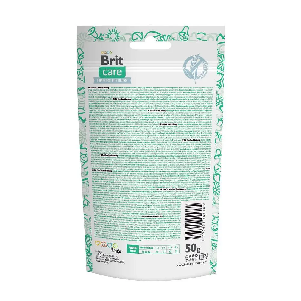 Функціональне ласощі для котів Brit Care Cat Snack Calming з куркою, 50 г - фото 7