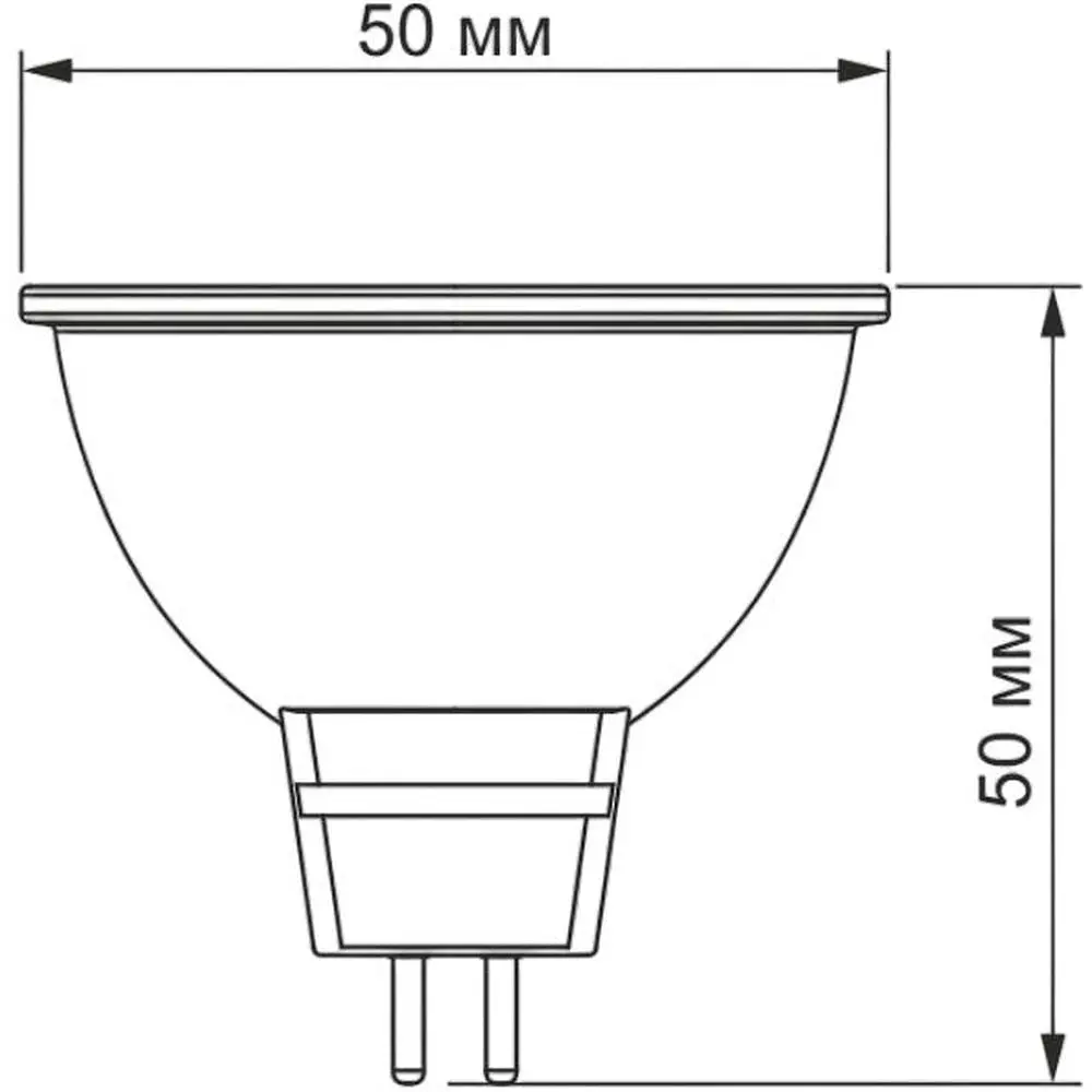 LED лампа Titanum MR16 6W GU5.3 3000K (TLMR1606533) - фото 3