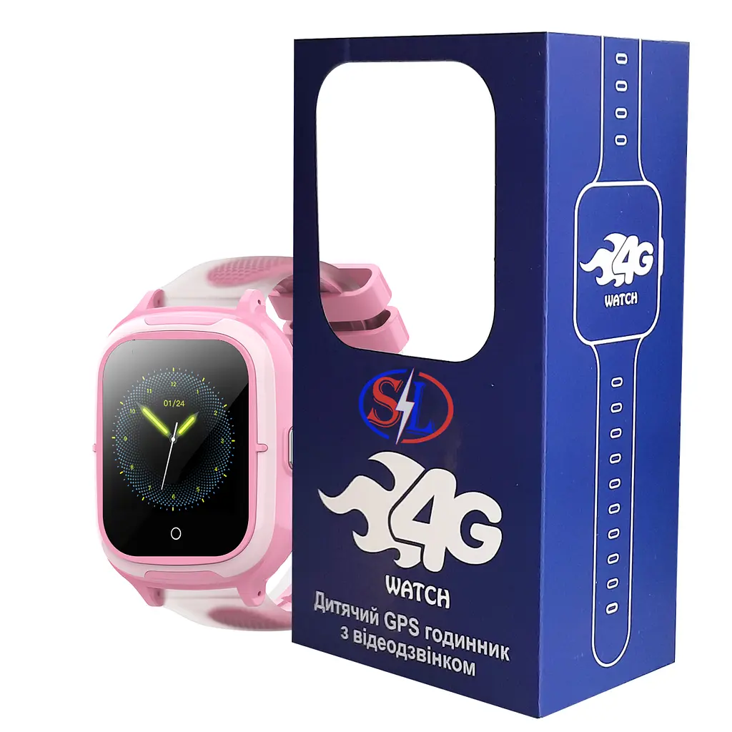 Дитячий GPS годинник SparkLine SL-15D Android 8.1 Pink (sl15d) - фото 4