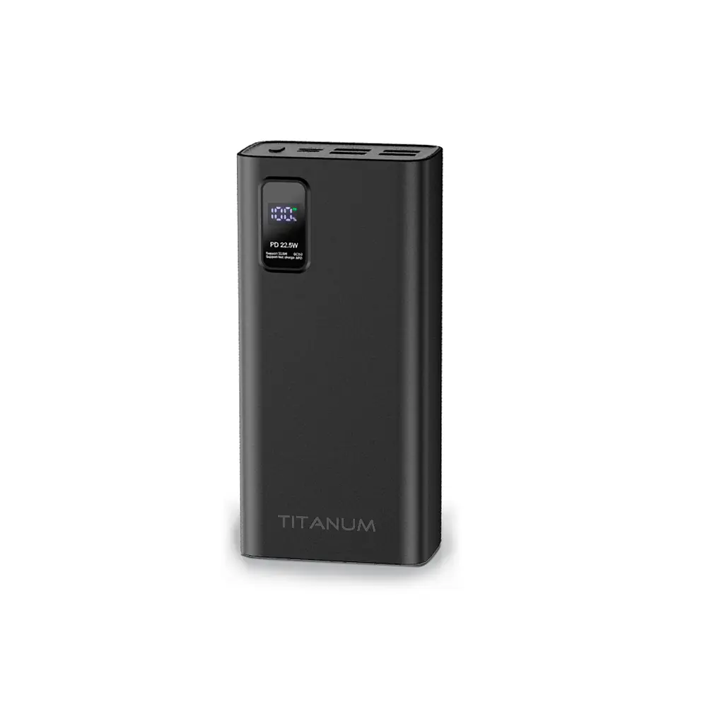 Павербанк TITANUM 728S 30000mAh 22.5W Black TITANUM (27364-000) - фото 2