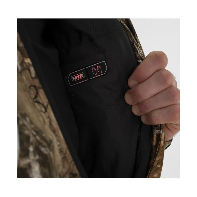 Куртка з підігрівом MILWAUKEE, M12 HJCAMO6-201(XL), камуфляжна (розмір XL) (+зар.пр., 1 акум.Х 2А·год) - фото 4