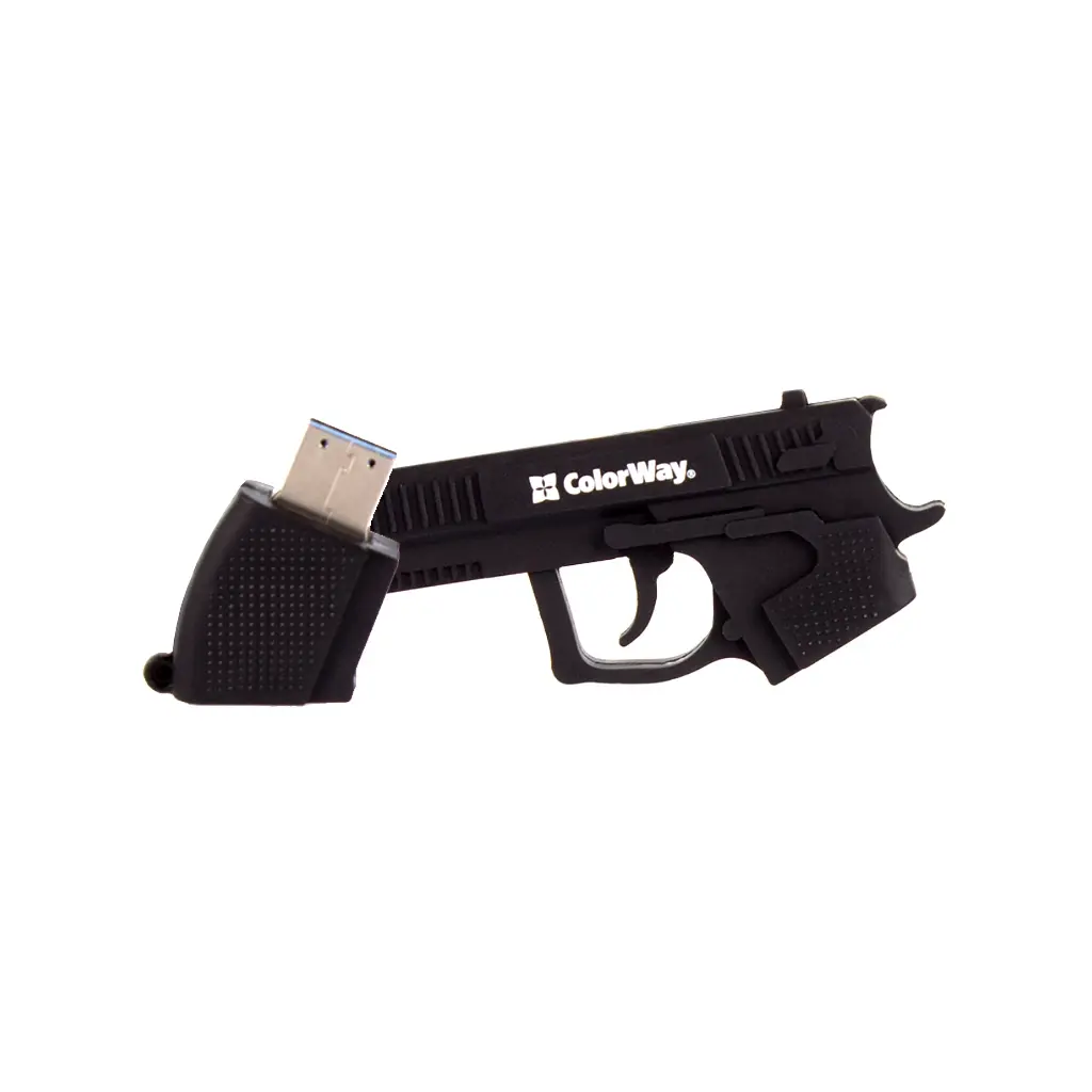 USB флеш накопитель ColorWay Pistol 64 GB 3.0 Black (CW-USBPL64) - фото 8
