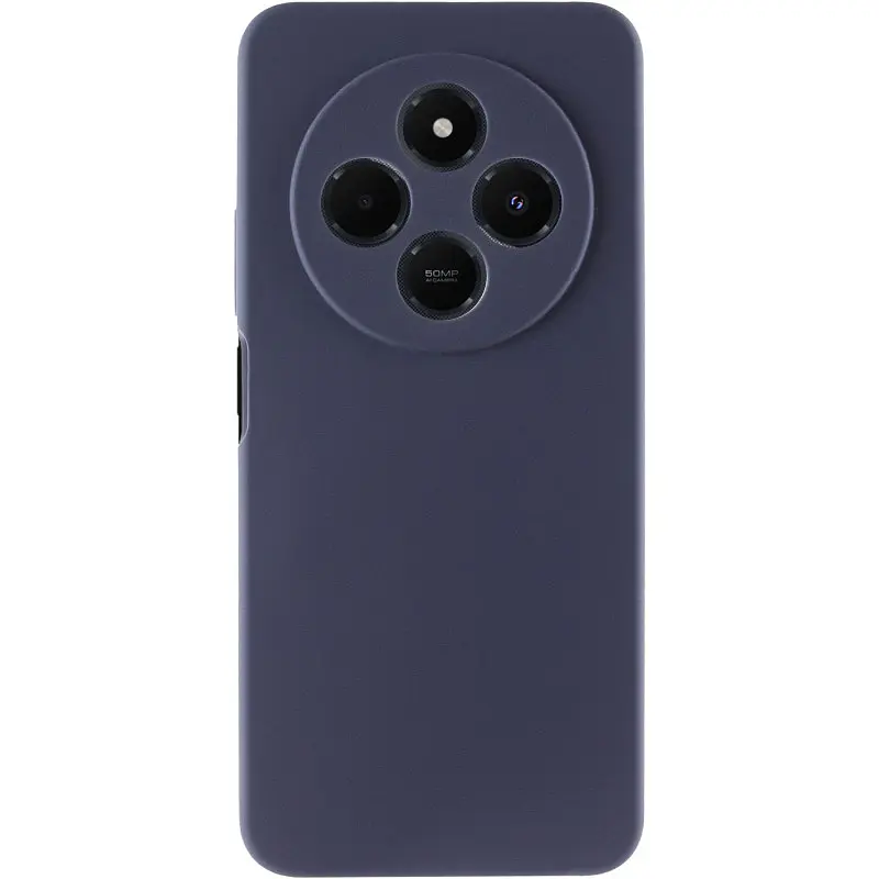 Чехол Silicone Cover Lakshmi Full Camera (AAA) для Xiaomi Redmi 14C / Poco C75 Темно-синий / Midnight blue - фото 3