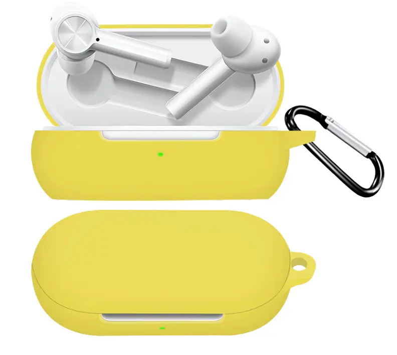 Чохол-накладка DK Silicone Candy Friendly із карабіном для OnePlus Buds Z2 (yellow) - фото 3