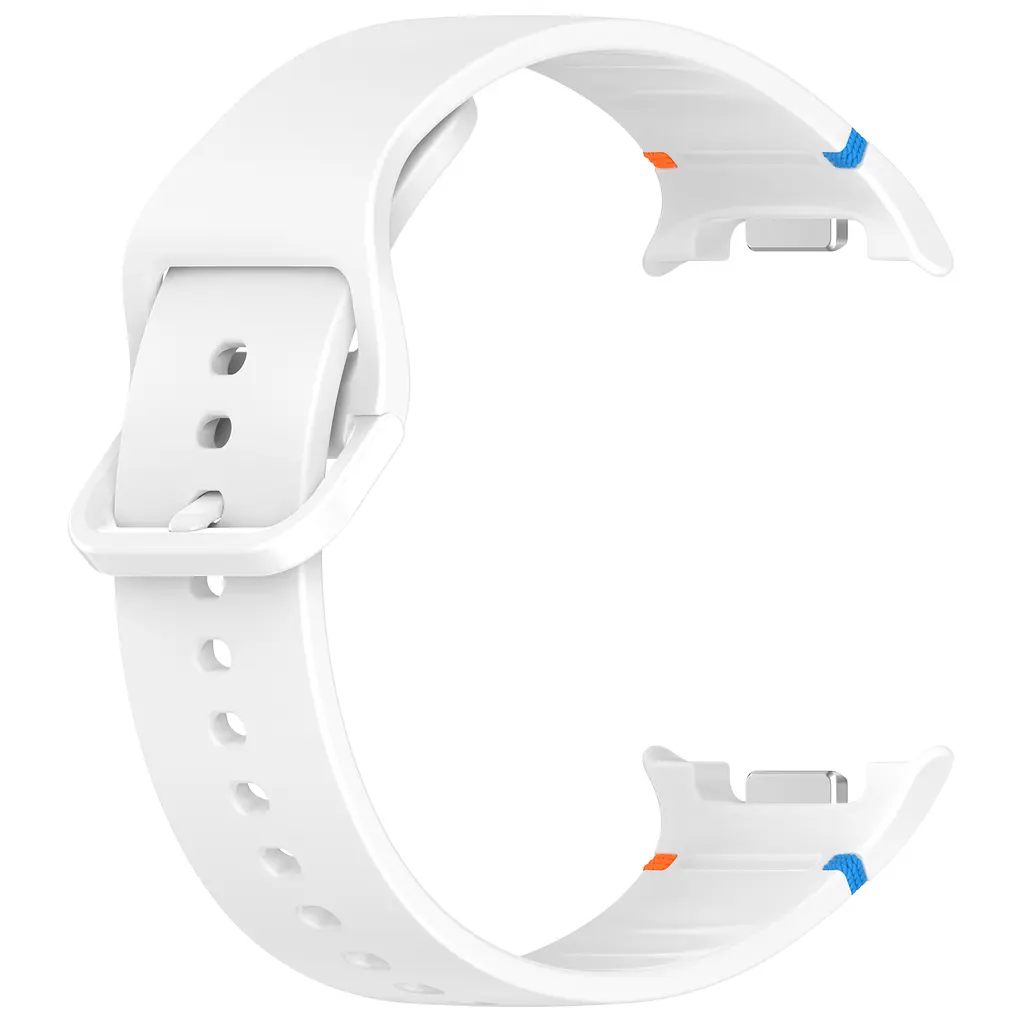Силіконовий ремінець на смарт годинник Samsung Galaxy Watch 8 40mm/8 Classic 46mm/8 44mm, Silicone, white, зі зручною застібкою, на фітнес браслет, ArmorStandart (ARM86868) - фото 3