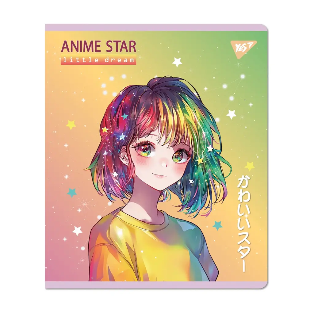 Зошит Yes Anime star 12 аркушів лінія (767504), в асортименті - фото 6