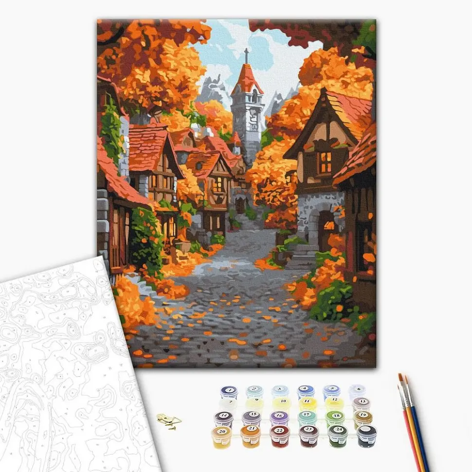 Картина по номерам "Октябрьский городок" BS54183, 40х50 см - фото 2