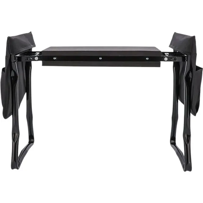 Садовая скамейка Jumi Iron со встроенным столом черная - фото 4