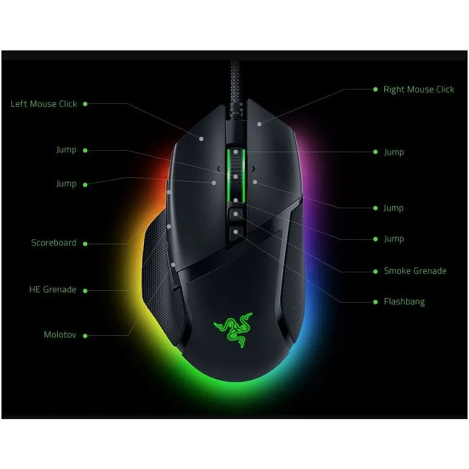 Ігрова миша Razer Basilisk V-3 USB Black - фото 11