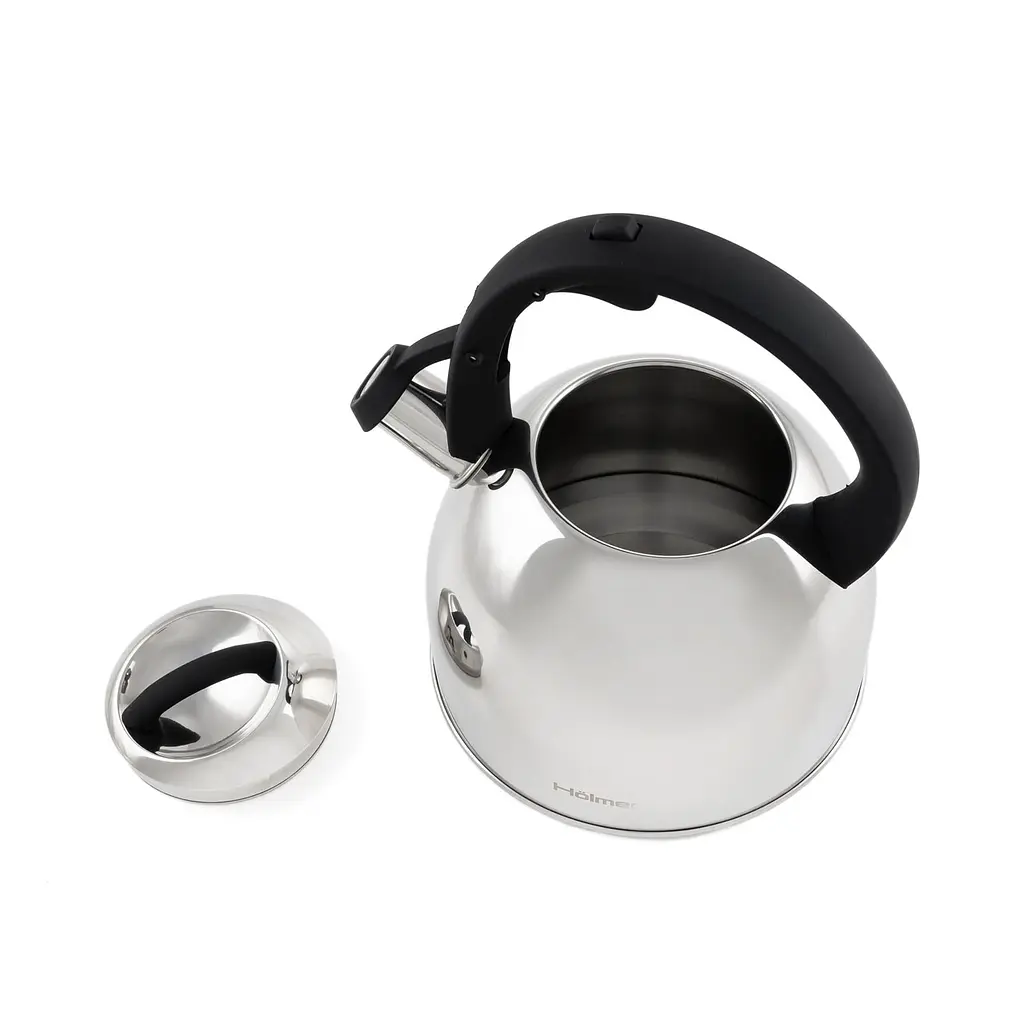 Чайник Holmer зі свистком, 2,5 л, сріблястий (WK-1425-BSSS Memory) - фото 8