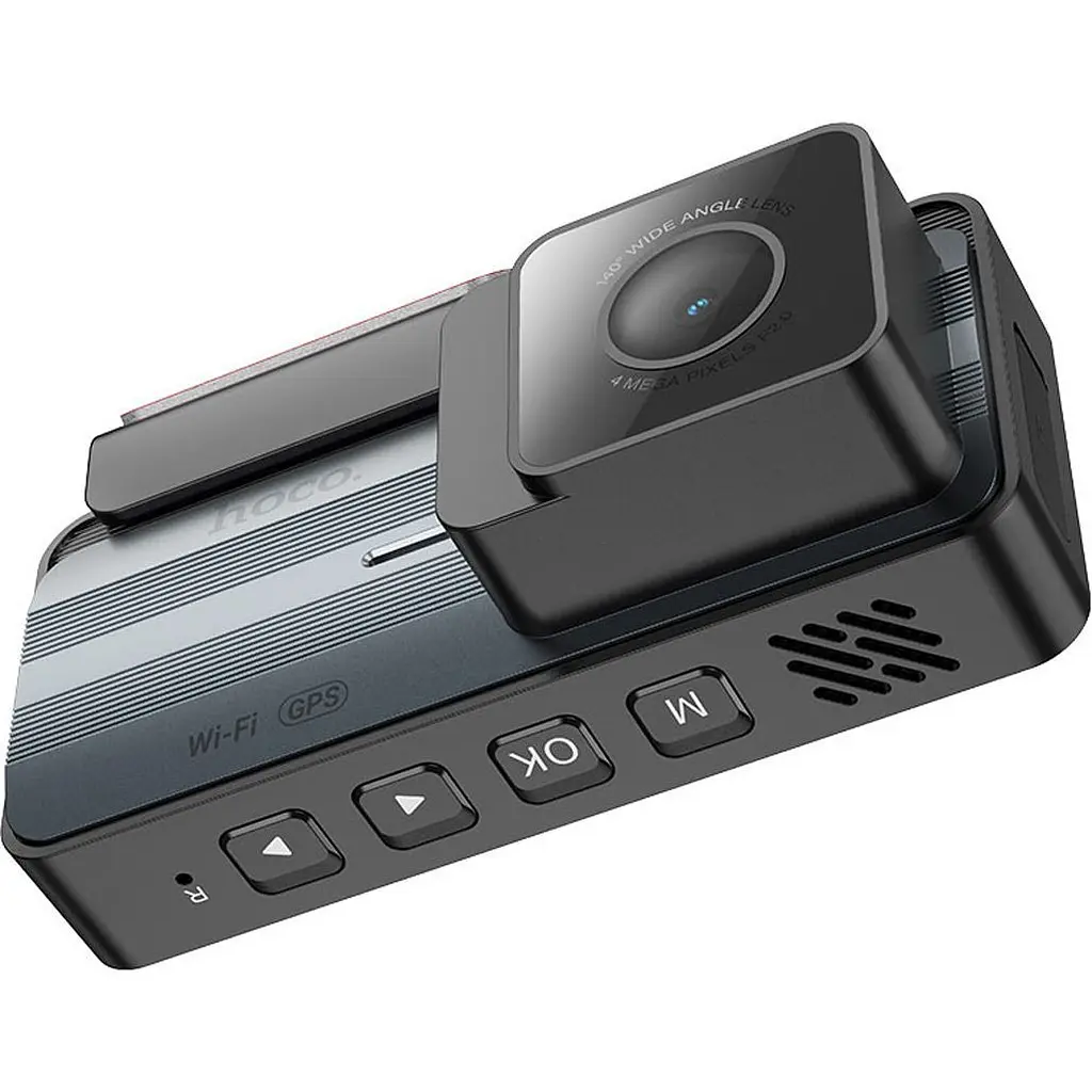 Автомобільний відеореєстратор Hoco DV12 with rear camera Silvery Gray (640176) - фото 4