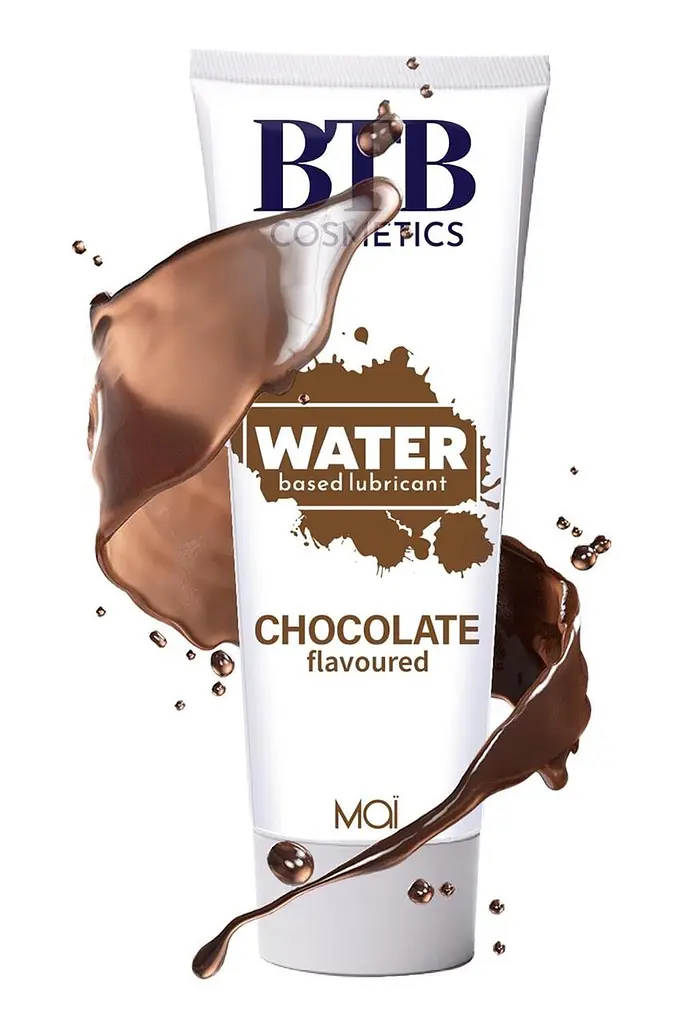 Змазка на водній основі BTB Flavored Chocolate з ароматом шоколаду (100 мл) - фото 4