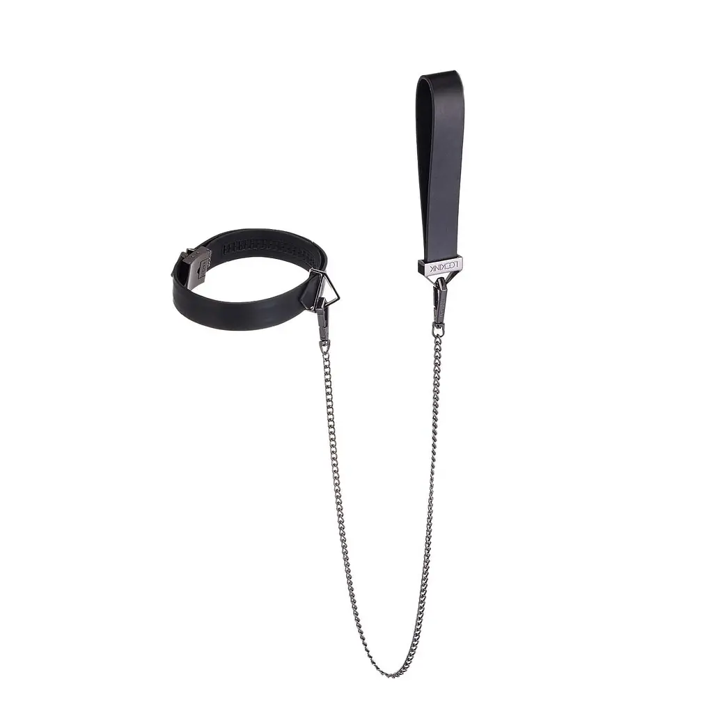 Набір для бондажу LOCKINK 8-Bondage-Straps Restraint Set, чорний 8 ременів з натуральної шкіри - фото 3