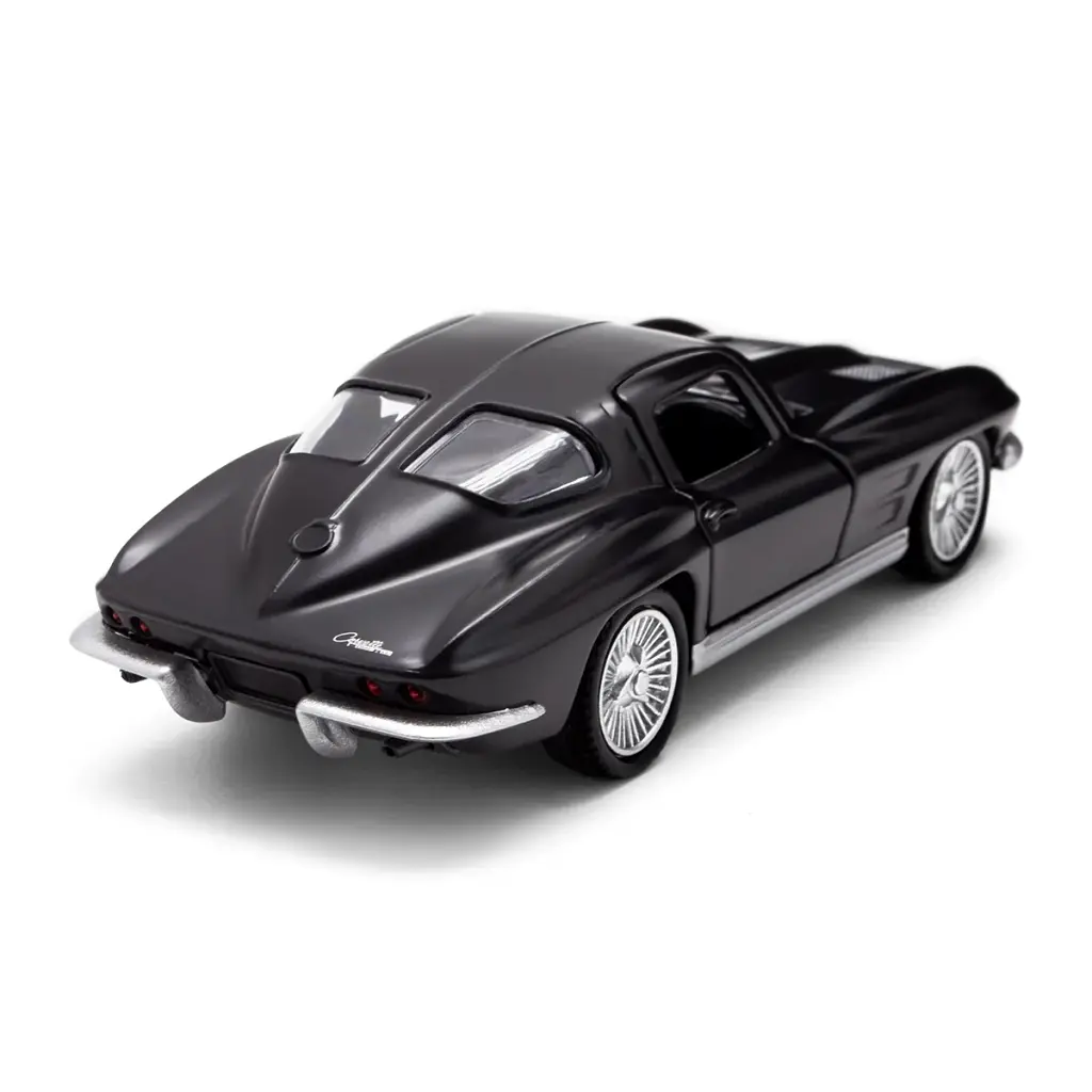 Автомодель - CHEVROLET CORVETTE SPLIT WINDOW 1963 (матовий чорний) - фото 11