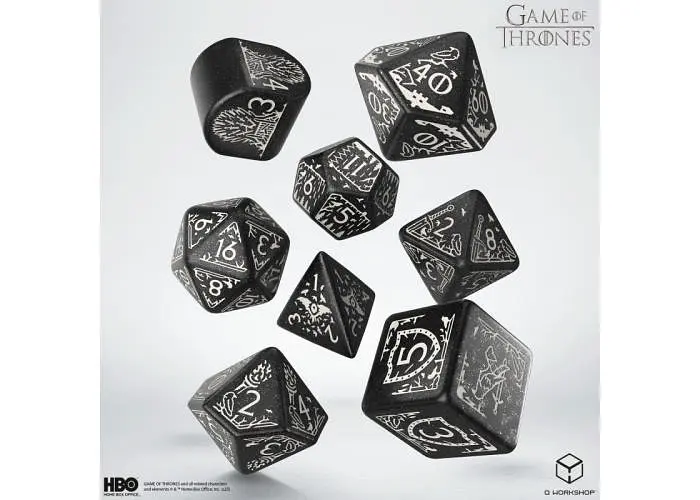 Набор кубиков Game of Thrones. Night's Watch Dice Set , 7 шт. (GOT/00190166/2025/5/A) - фото 2