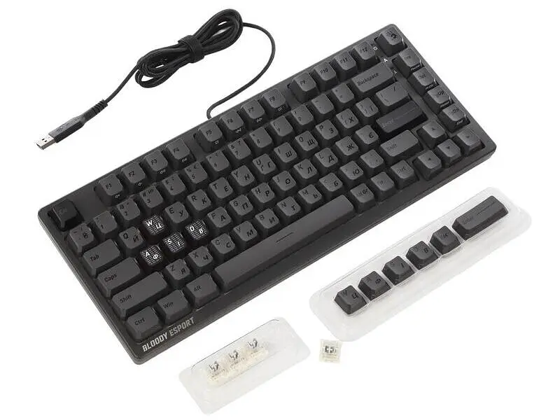 Клавіатура A4Tech Bloody MS76 Iron Grey - фото 7