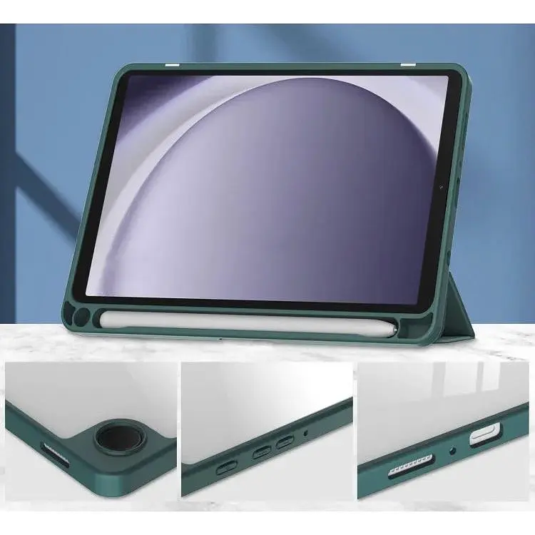 Чехол-книжка BeCover Soft Edge с креплением для стилуса для Samsung Galaxy Tab A9 SM-X115 8.7" Dark Green (710357) - фото 5